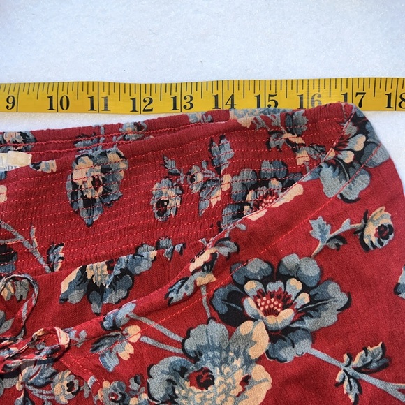 Denim & Supply Ralph Lauren Floral Print Tie Wrap Front Palazzo Pants Size L - Picture 6 of 10